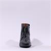 Wonders V Cut Pointed Block Heel Boot - Black Patent